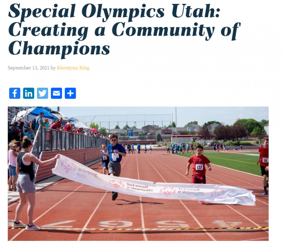 Nugent Good News writes about Special Olympics Utah!